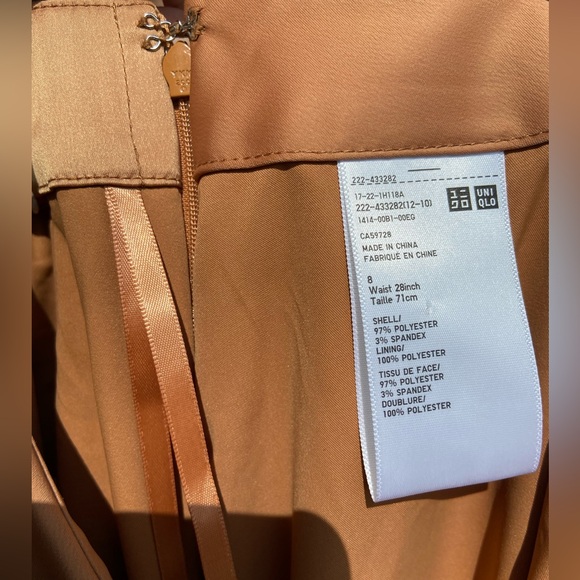 Uniqlo Satin Midi Skirt - Picture 3 of 7